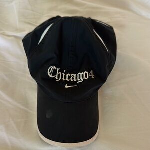 Nike Black and White Chicago4 Cap Chicago Marathon